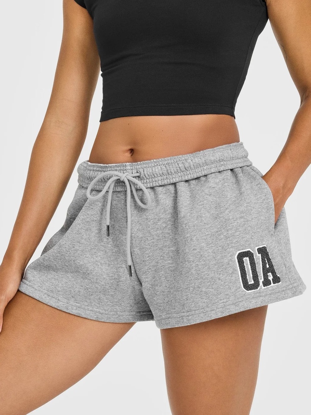 ONER ACTIVE FOUNDATIONS OVERSIZED ONER 25 SHORTS IN CHARCOAL MARL (XS)